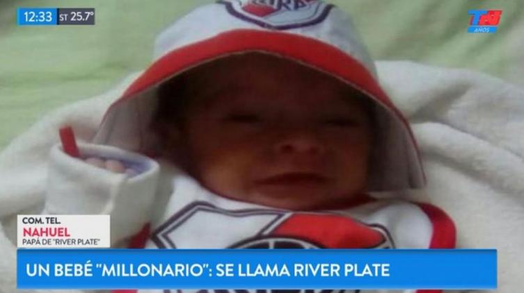 Tuvieron un hijo y le pusieron de nombre River Plate