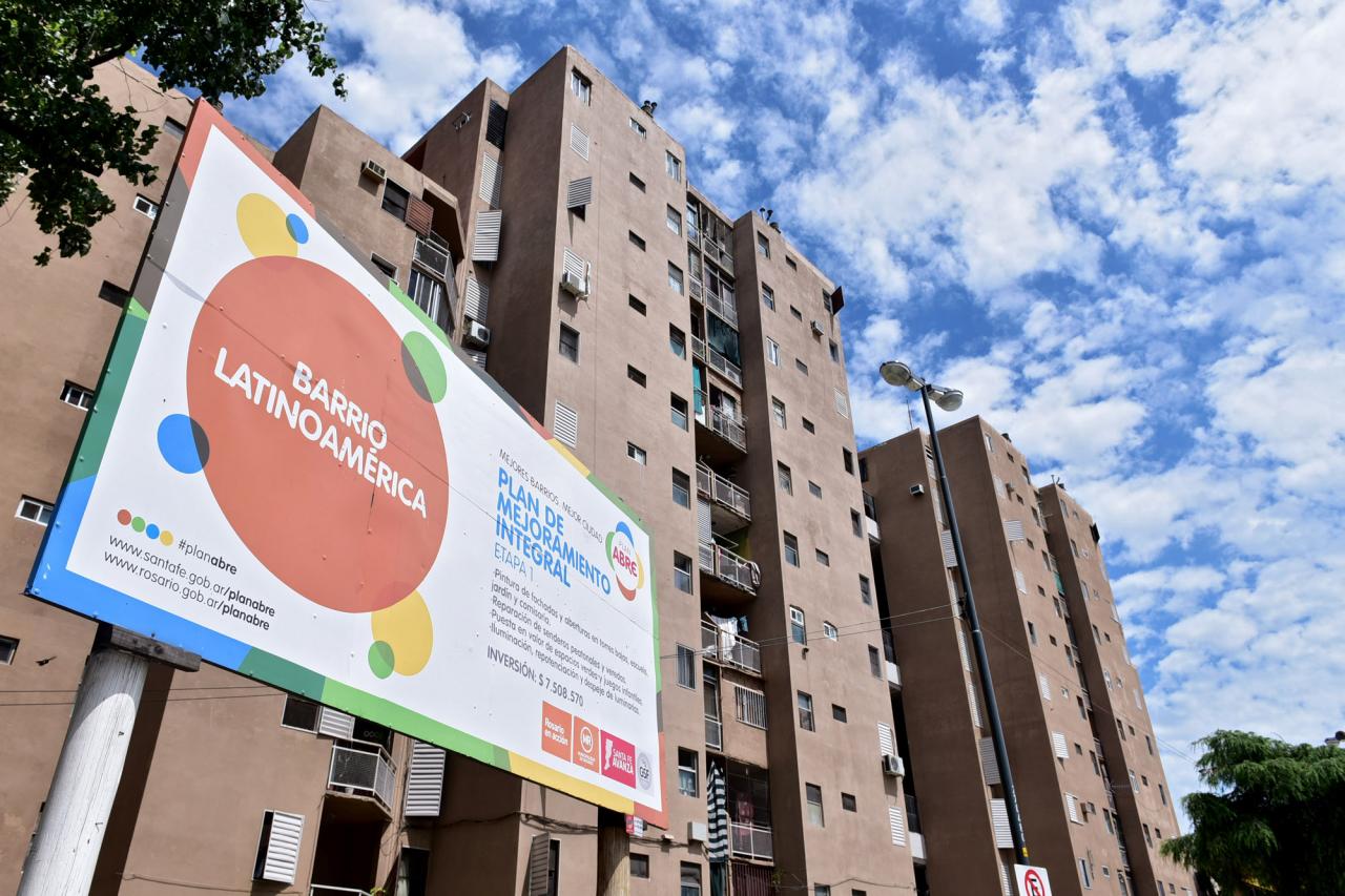 Obras del barrio Latinoamérica realizadas en el marco del Plan Abre