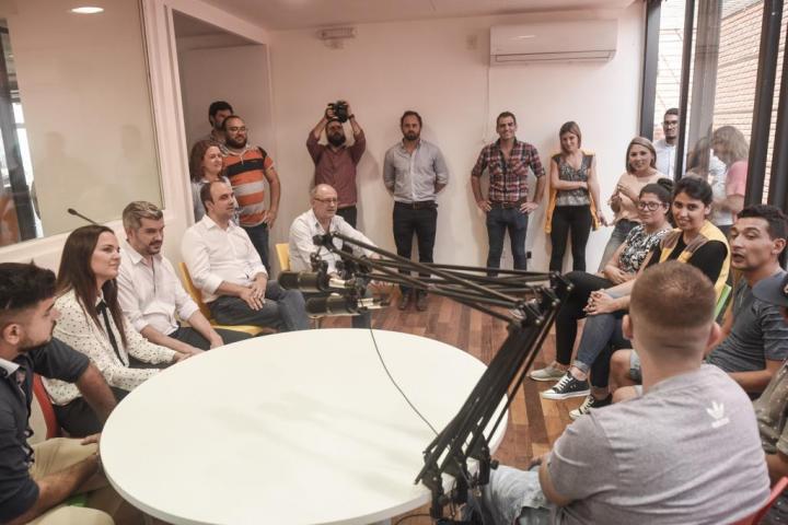 José Corral y Marcos Peña, de recorrida en Santa Fe