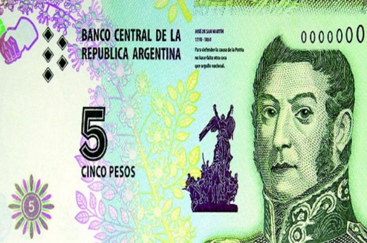 Ya se pueden canjear los billetes de 5 pesos