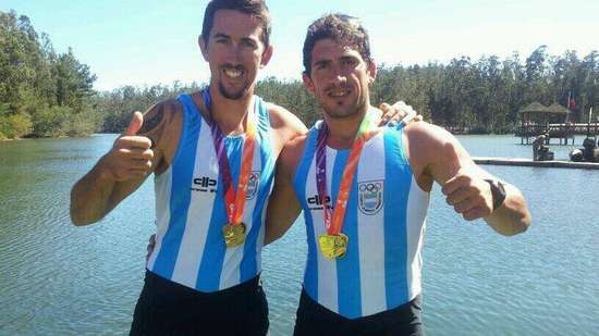 Dos oros argentinos en el remo