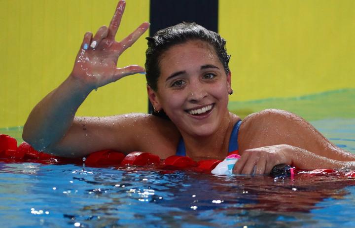 Delfina Pignatiello completó su proeza: ganó el tercer oro