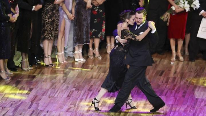 Una argentina y un ruso, campeones mundiales de tango