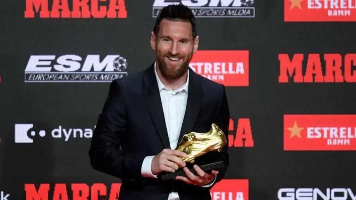 Lionel Messi recibió su sexta Bota de Oro