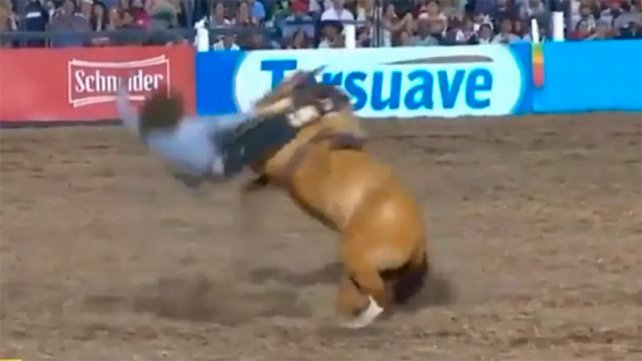 Está grave un jinete aplastado por su caballo 