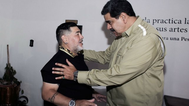 Maradona y Maduro, juntos en Venezuela