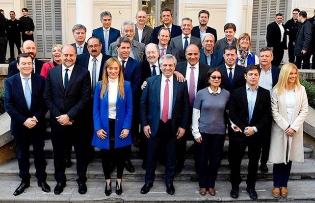 Coparticipación: Perotti respaldó a Alberto Fernández