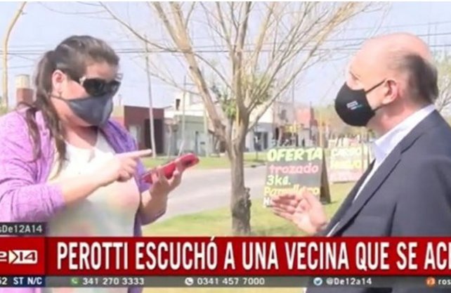 Perotti escuchó y Jatón se fue del lugar