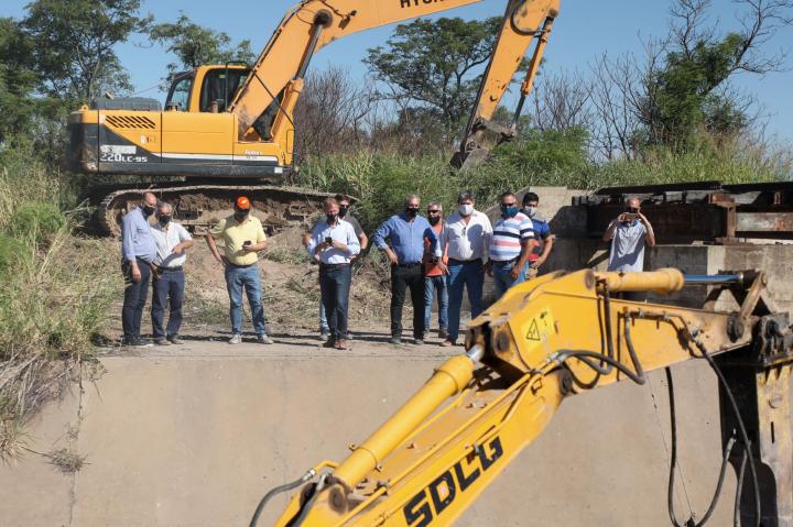 Perotti destacó una obra hídrica para Santa Fe