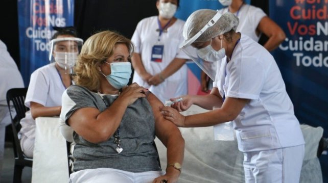 Martorano, vacunada contra el coronavirus