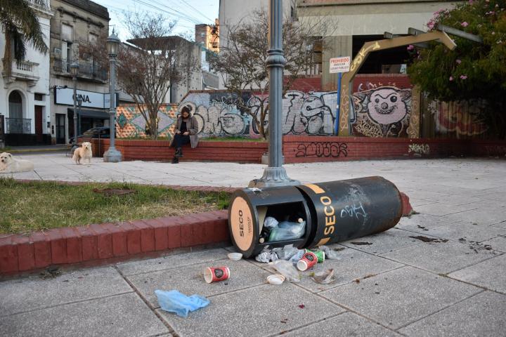 El abandono de los espacios verdes, la postal de Santa Fe