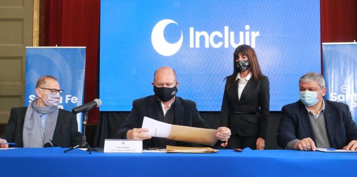 Perotti llevó el Plan Incluir a VGG: $ 106 millones en obras