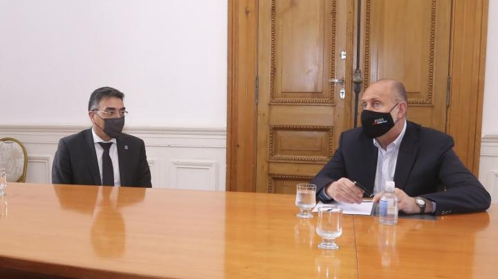 Perotti se reunió con la Federación y el Colegio de Magistrados