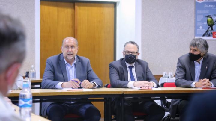 Perotti y Kulfas con las autoridades de la petroquímica Dow