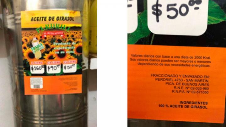 Prohibieron una marca de aceite de girasol