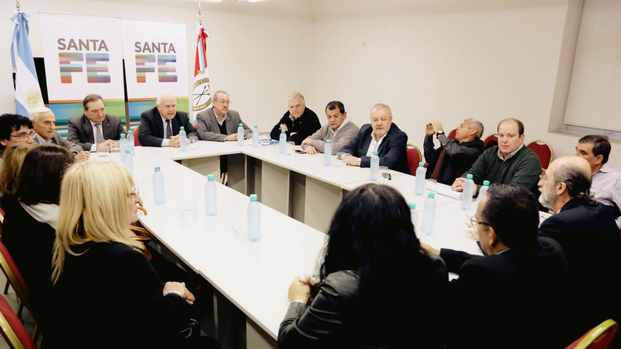 Lifschitz se reunió con sindicalistas rosarinos