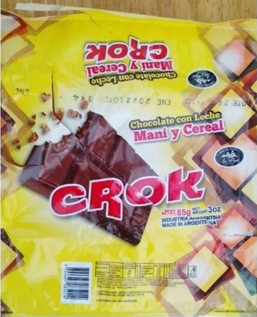 Prohíben un chocolate con maní y cereal