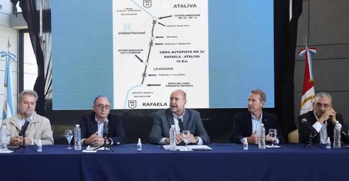 Autopista de la ruta 34: licitan el tramo Rafaela- Ataliva