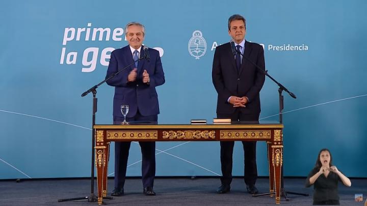 Sergio Massa ya maneja la economía de la Argentina