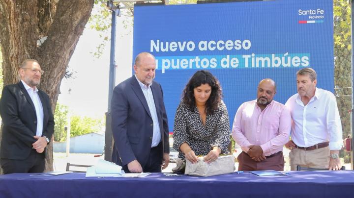 Construirán un nuevo acceso al Puerto de Timbúes