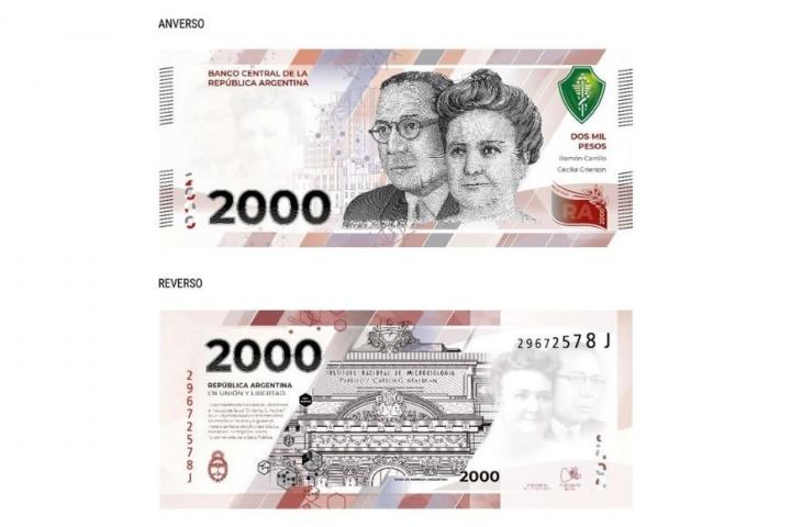 Se vienen los billetes de 2000 pesos