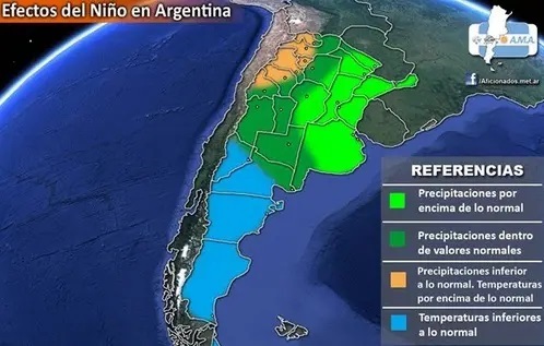 Llega El Niño y pronostican un invierno más frío y con mucha lluvia