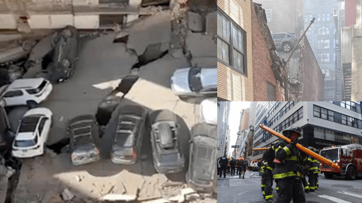 Colapsó un estacionamiento en EE.UU.: hay un muerto y heridos