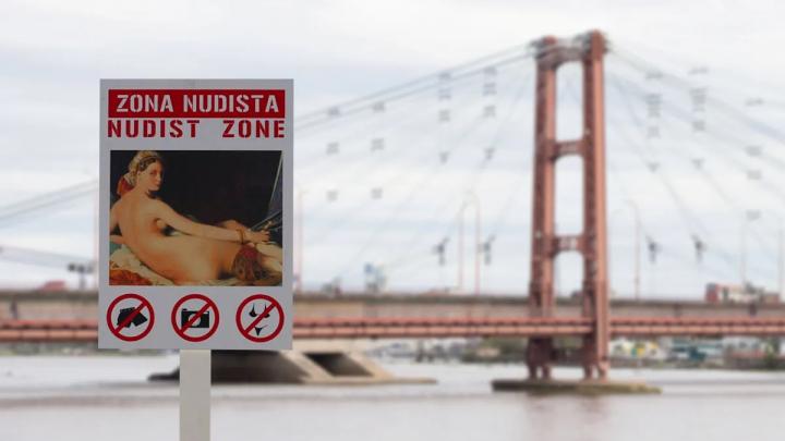 ¿Una playa nudista en la ciudad de Santa Fe?