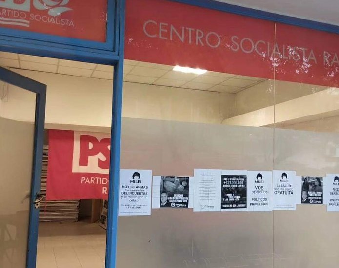 Ataque vandálico a la sede del Partido Socialista de Rafaela