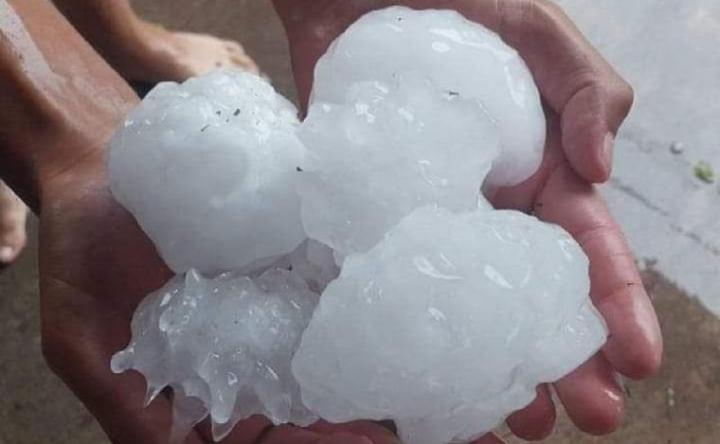 Fuerte temporal de lluvia, viento y granizo en Córdoba