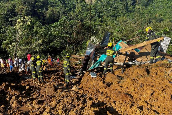 Tragedia en Colombia: un alud dejó al menos 34 muertos