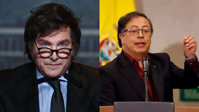 Milei trató de “comunista asesino” al presidente de Colombia