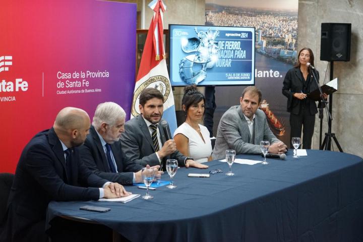 El gobernador de Santa Fe presentó Agroactiva 2024