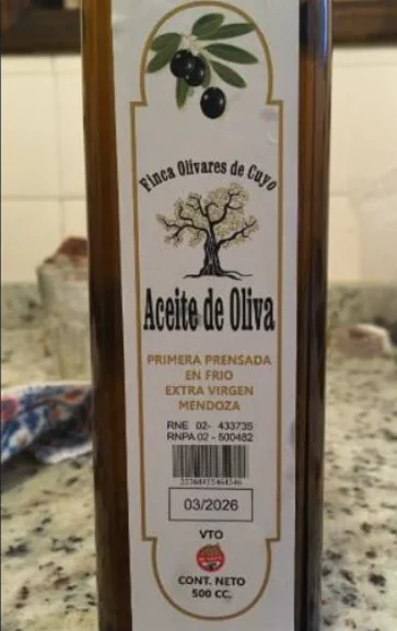 ANMAT prohibió un aceite de oliva extra virgen