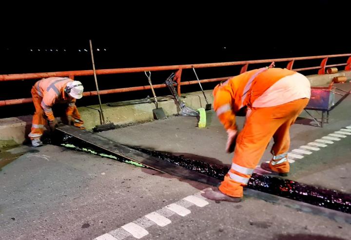 Santa Fe: finalizaron los trabajos nocturnos sobre el puente de la Autopista