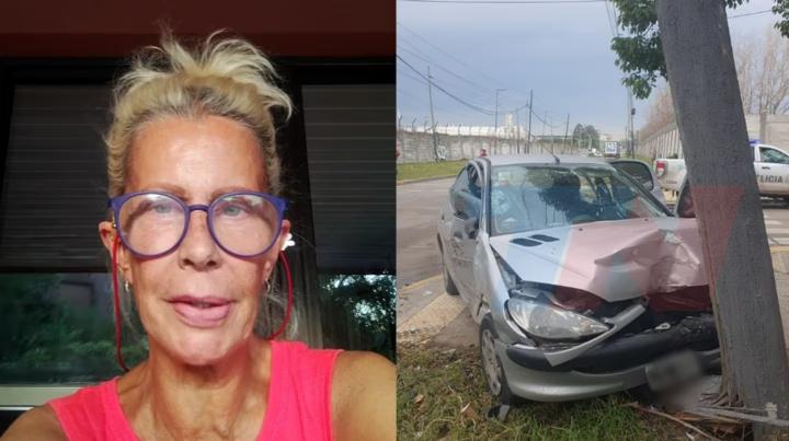 María Valenzuela y su hija sufrieron un duro accidente automovilístico