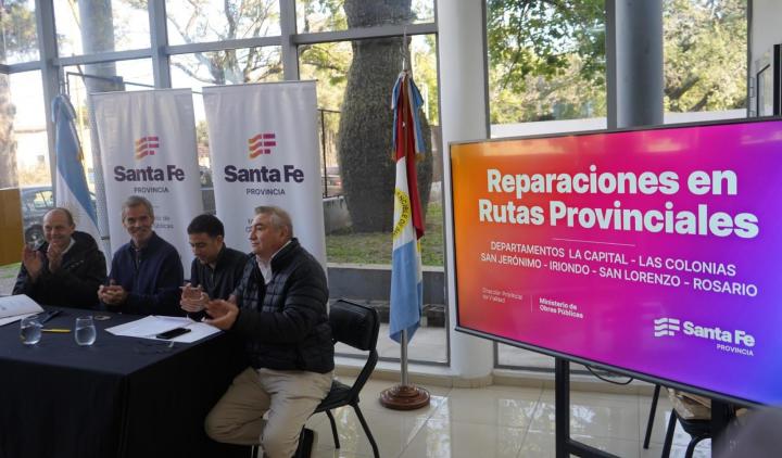 La obra pública no se detiene: Santa Fe reparará 1000 km de rutas