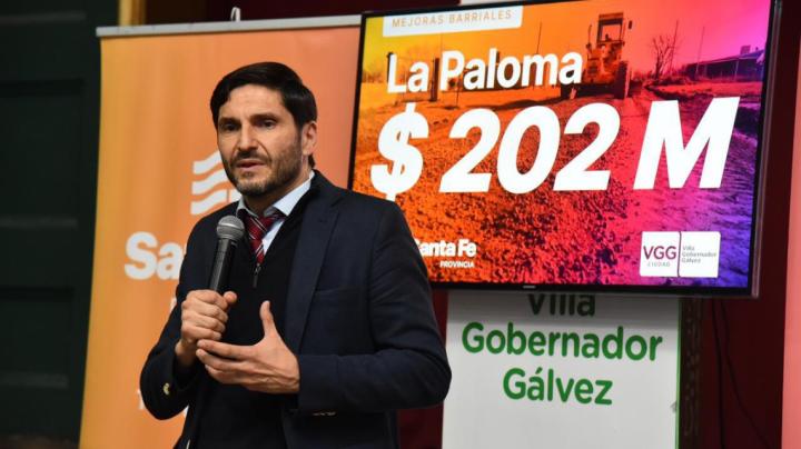 Provincia destina $202 millones para Villa Gobernador Gálvez