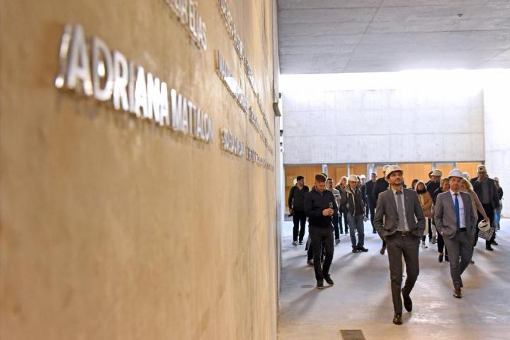 Pullaro recorrió las obras del Memorial Salta 2141