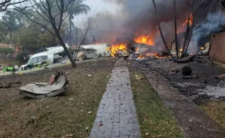 Cayó un avión en Brasil: murieron los 62 pasajeros