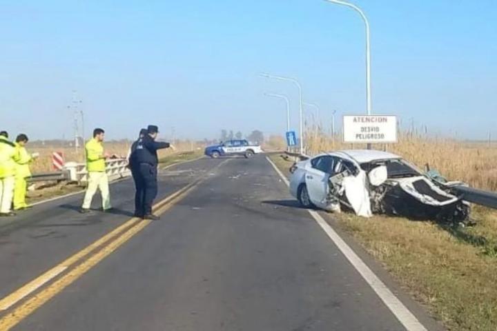 Accidente fatal: dos rafaelinos murieron tras chocar en la Autovía 19