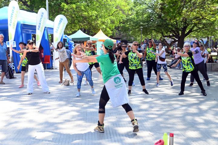 La Plaza del Soldado se tiñó de color azul