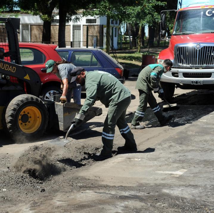 Plan de Bacheo: más de 1000 m2 se repararon en la última semana