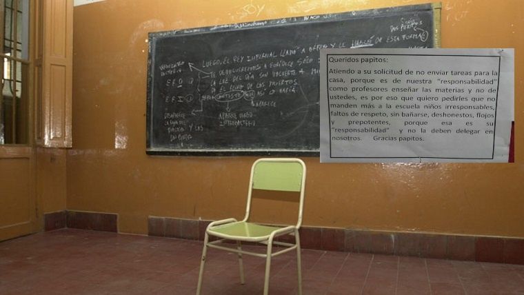 “Queridos papitos”: dura respuesta a padres quejosos