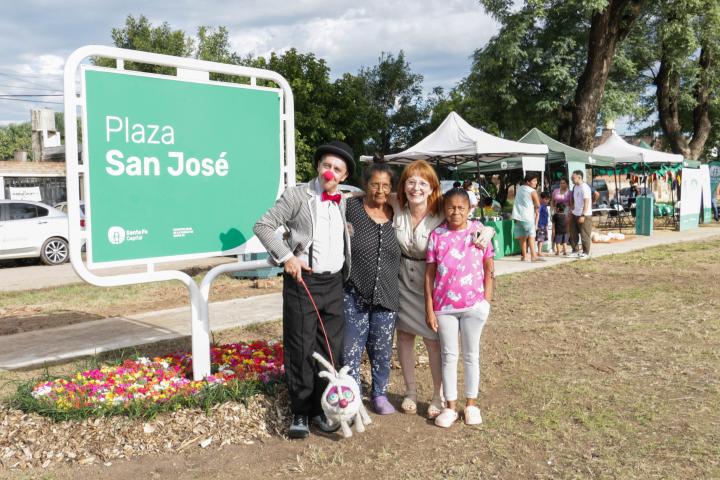 Siguen remodelando plazas: “Quedó un espectáculo”