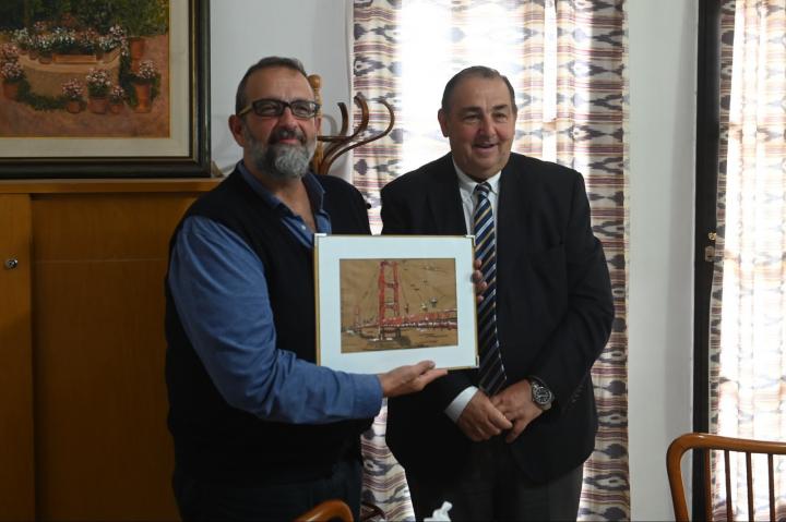 Poletti acompañó al cónsul de España en su visita a Santa Fe