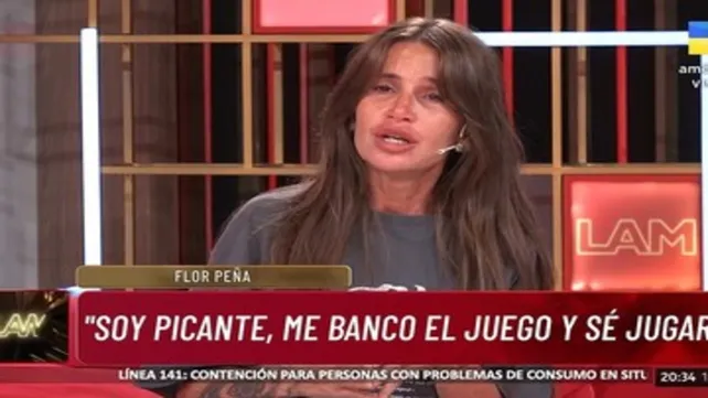 Flor Peña rompió en llanto: “Por rating hacen cualquier cosa”