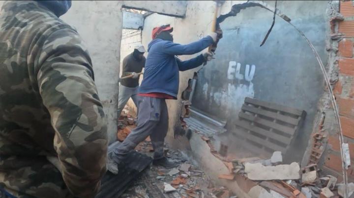 Derriban un nuevo búnker de drogas en Santa Fe