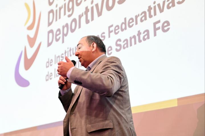 Poletti  en el Primer Congreso de Dirigentes Deportivos