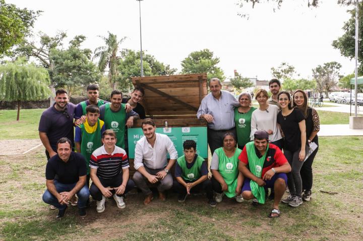 La plazoleta Chaplin ya tiene su compostera para residuos orgánicos